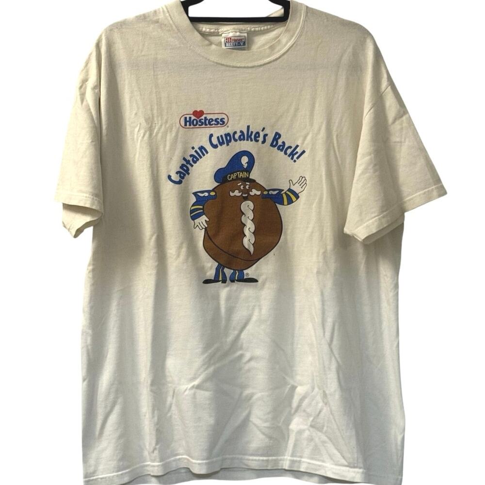Vintage 90s Captain Cupcake’s Back Hostess Snack Promo Shirt Adult Large